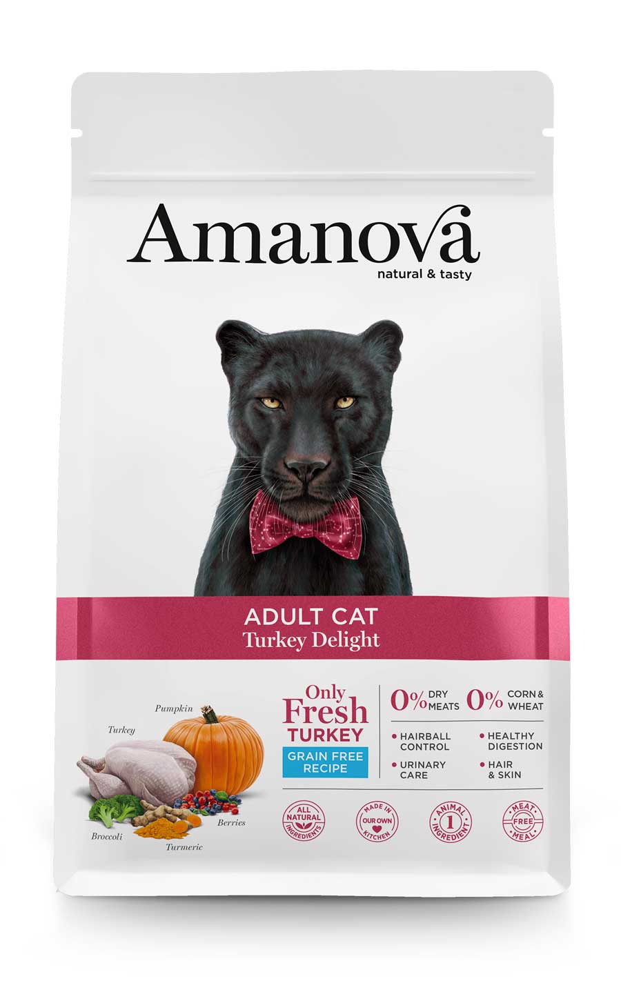 Hypoallergenic turkey food for cats Amanova OnlyFresh UK